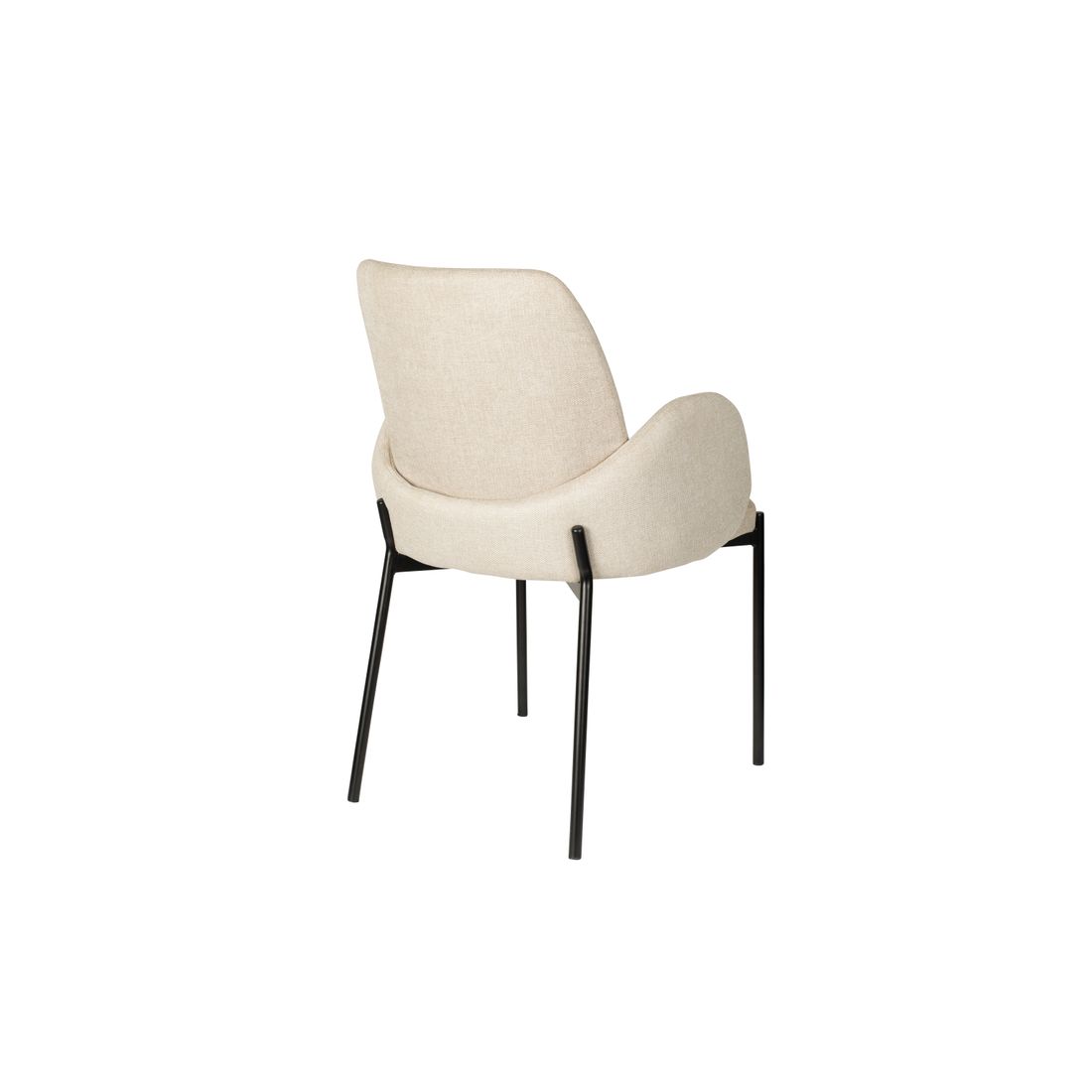 White Label Living Eetkamerstoel Tjarda Taupe - KwaliteitWonen.nl