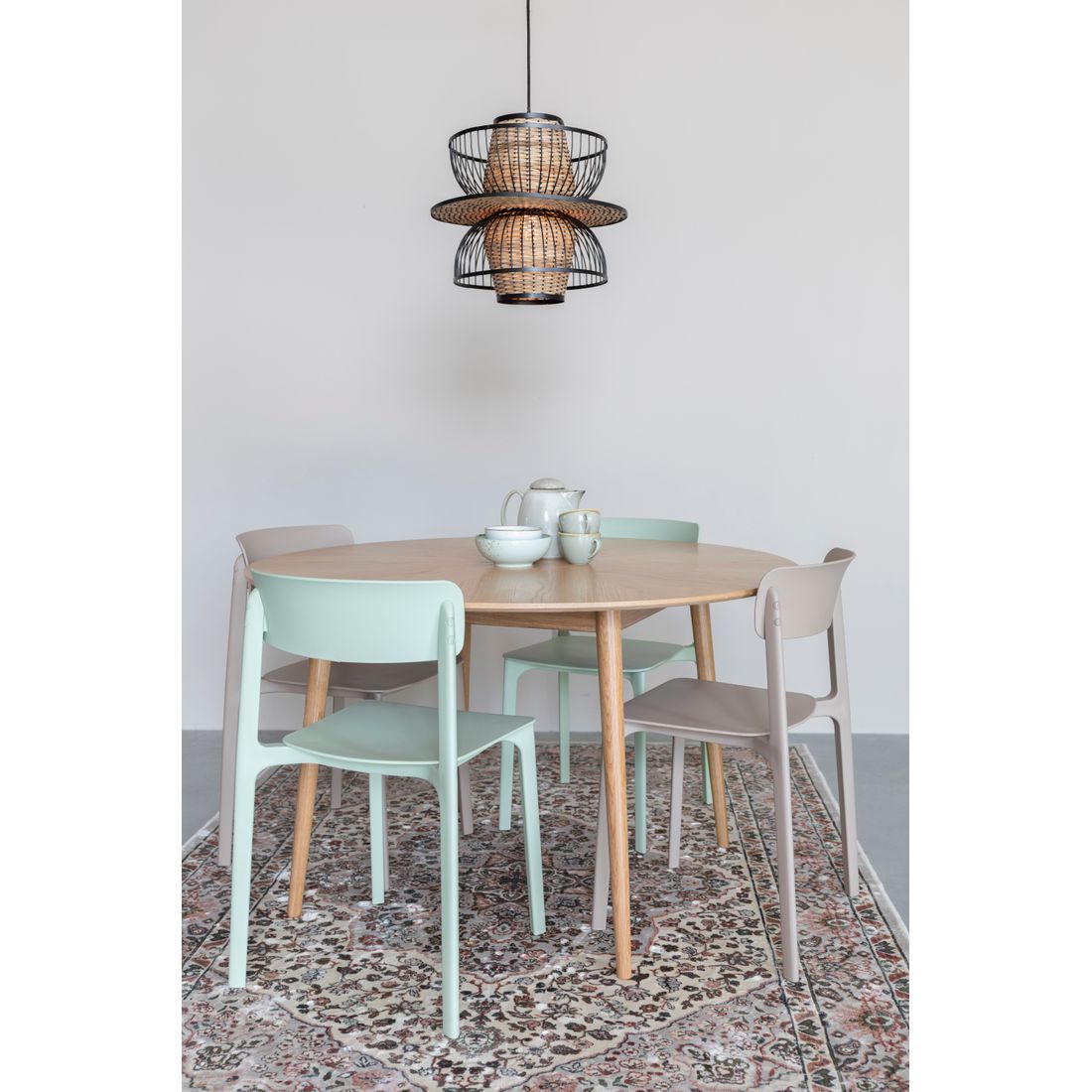 White Label Living Eetkamerstoel & Tuinstoel Clive Lichtgroen - KwaliteitWonen.nl
