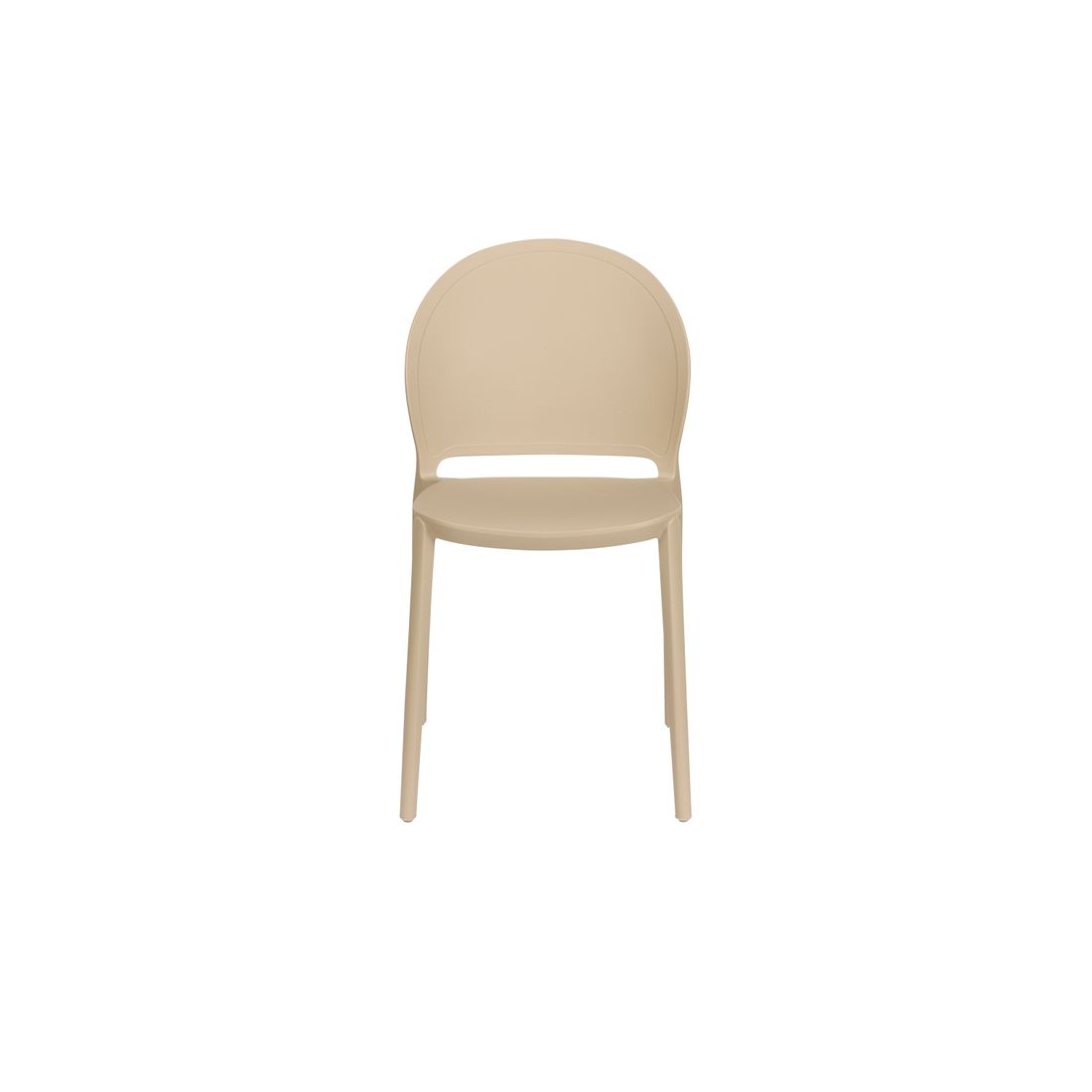 White Label Living Eetkamerstoel & Tuinstoel Sjoerd Beige - KwaliteitWonen.nl