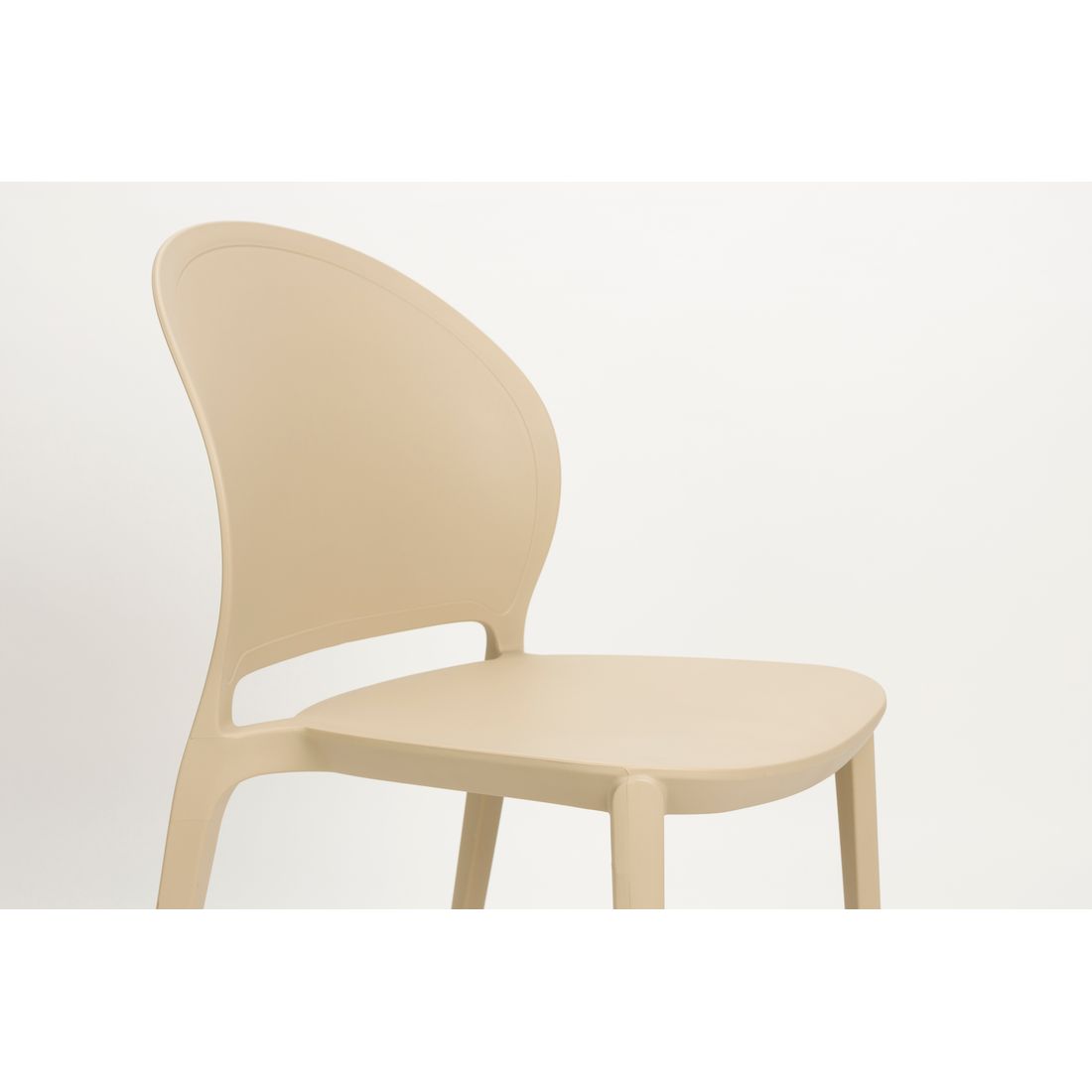 White Label Living Eetkamerstoel & Tuinstoel Sjoerd Beige - KwaliteitWonen.nl