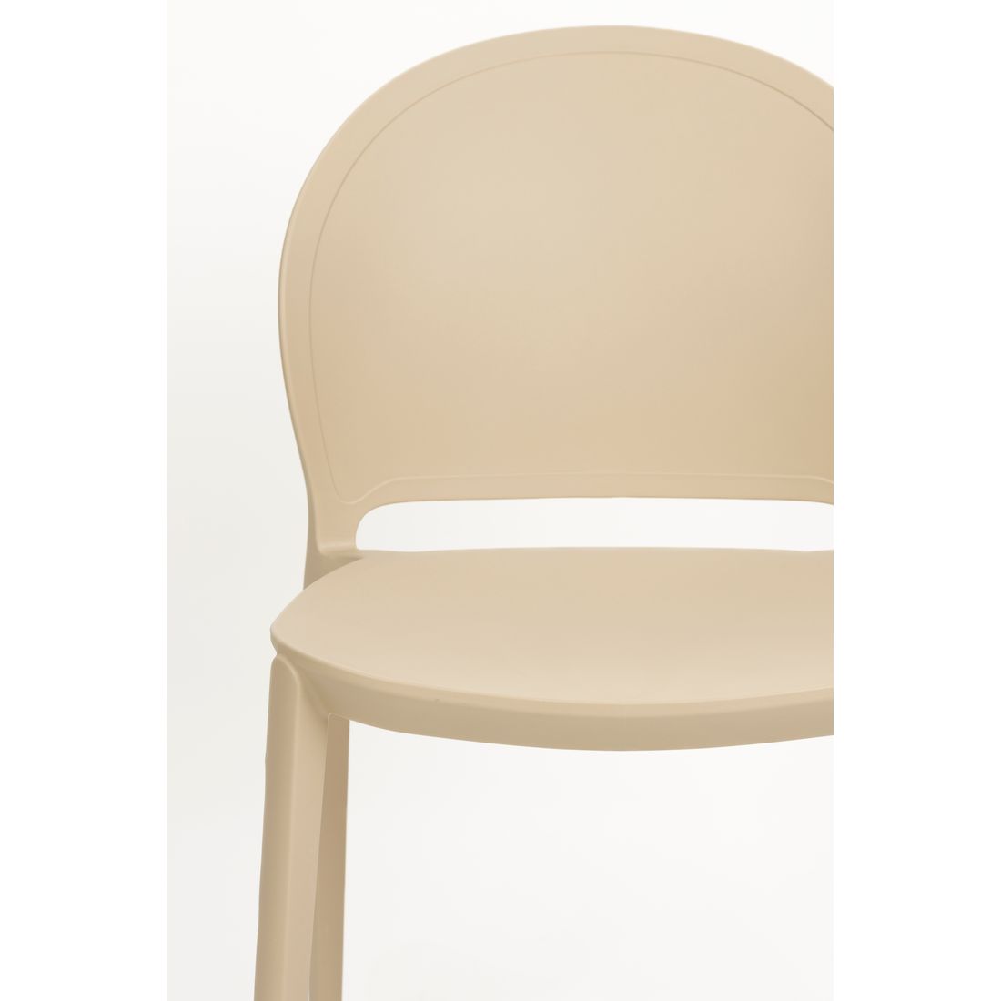 White Label Living Eetkamerstoel & Tuinstoel Sjoerd Beige - KwaliteitWonen.nl
