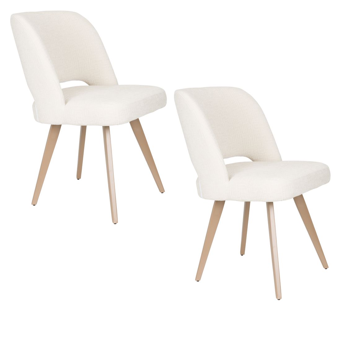 White Label Living Eetkamerstoel Yves Wit - KwaliteitWonen.nl