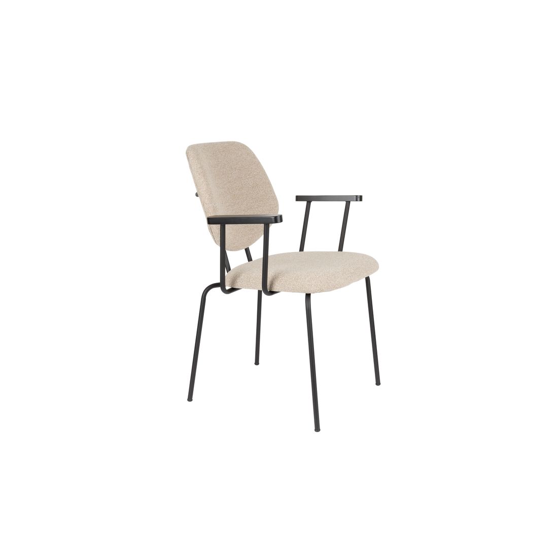 White Label Living Eetkamerstoel Zelo Beige - KwaliteitWonen.nl