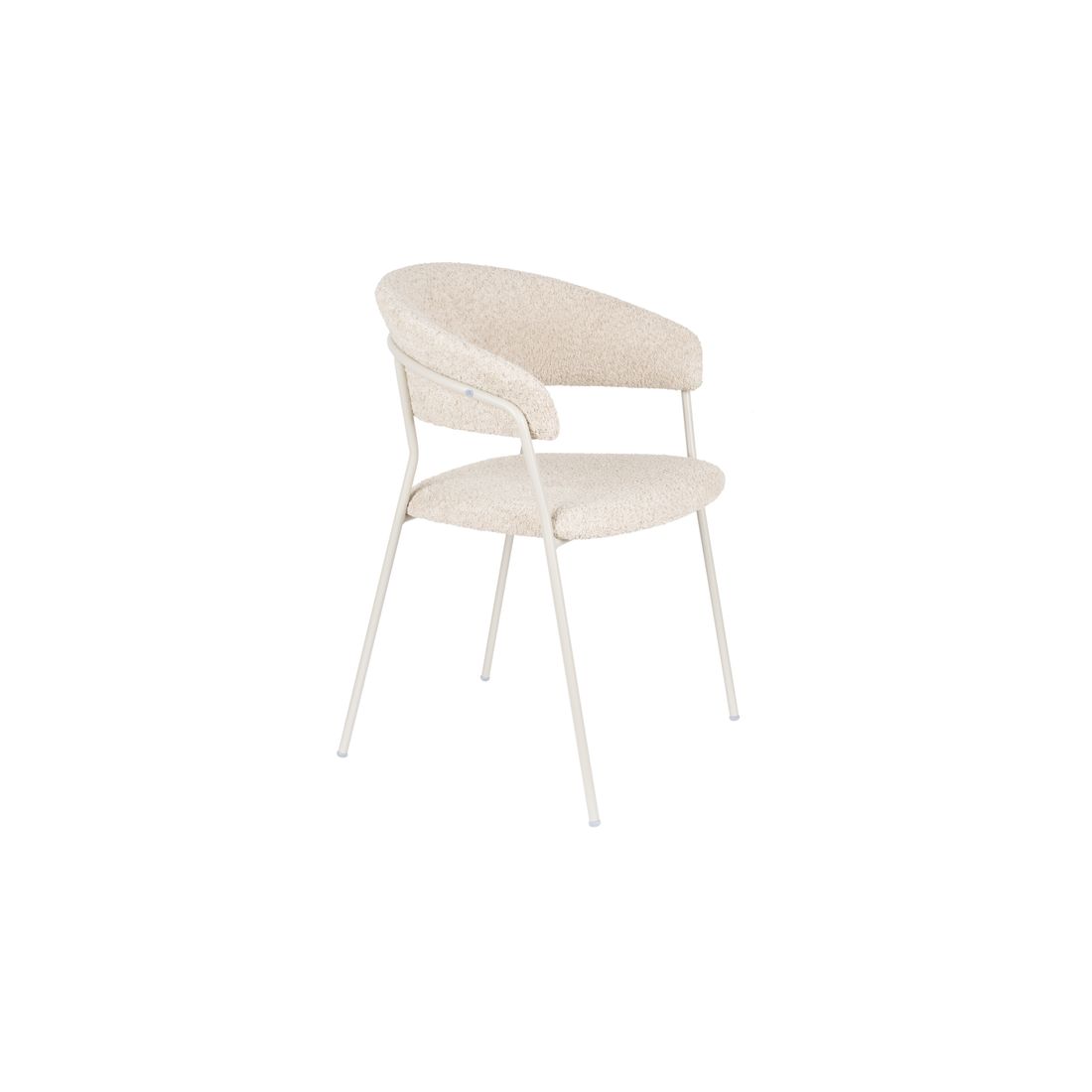 White Label Living Eetkamerstoel Zeri Creme Wit - KwaliteitWonen.nl