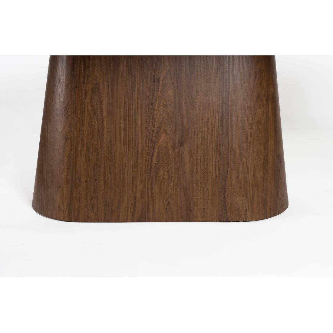 White Label Living Eettafel Almira Oval 180x90cm Walnoot Marmer - KwaliteitWonen.nl