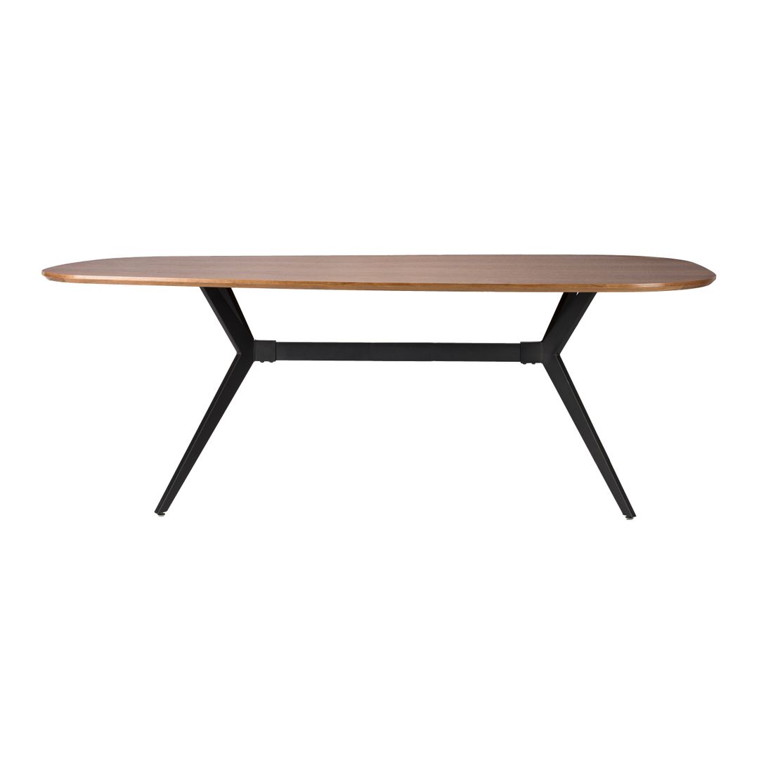 White Label Living Eettafel Chase Organisch 180x90cm Walnoot - KwaliteitWonen.nl