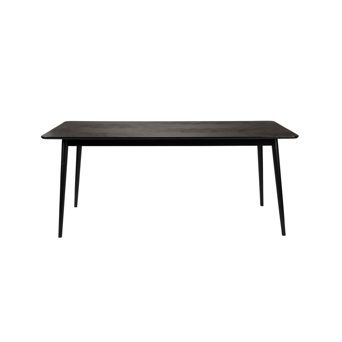 White Label Living Eettafel Fabio 160x80cm Zwart - KwaliteitWonen.nl