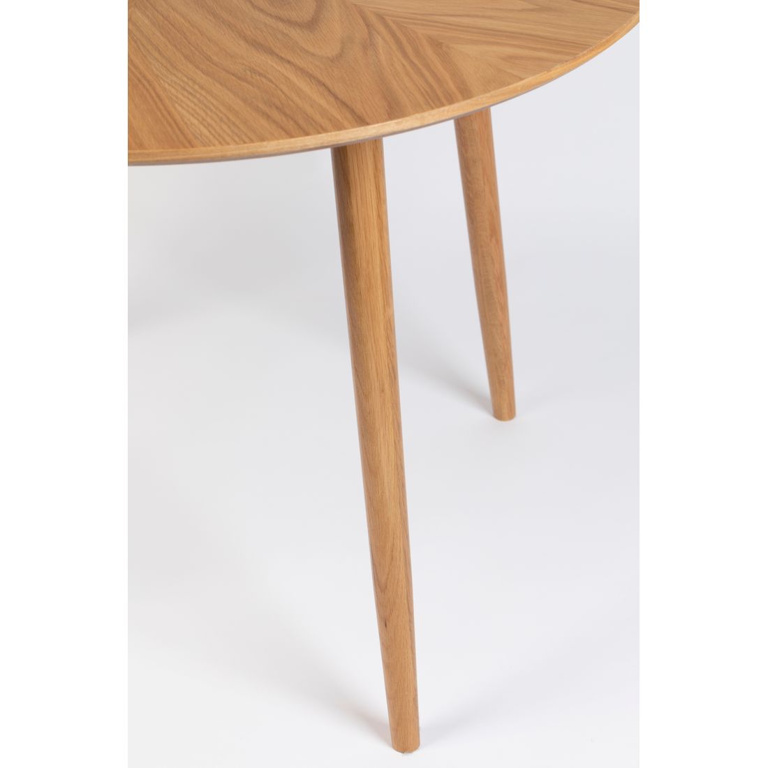 White Label Living Eettafel Fabio Rond 120cm Naturel - KwaliteitWonen.nl