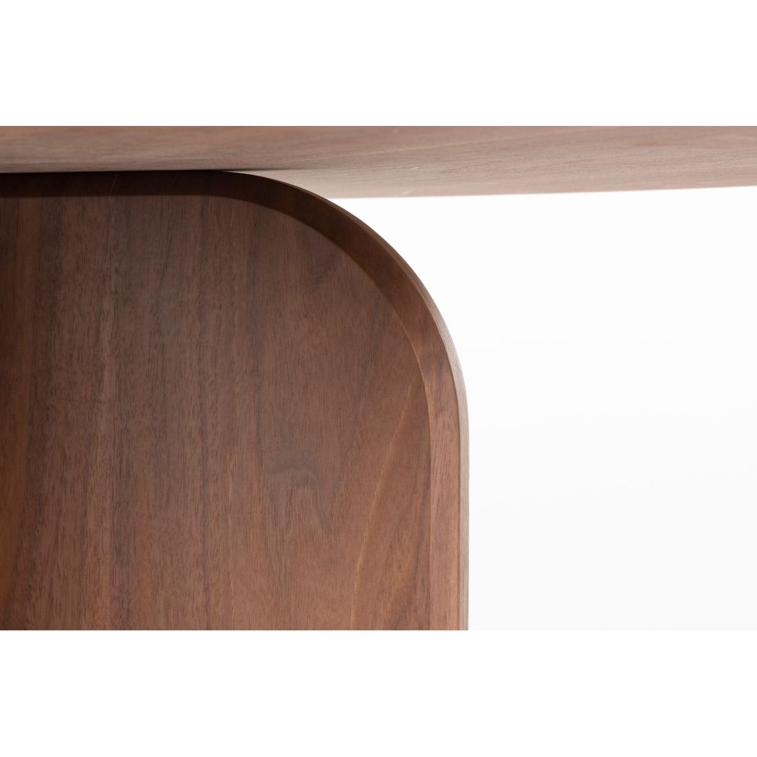 White Label Living Eettafel Laurent Rond 120cm Walnoot - KwaliteitWonen.nl