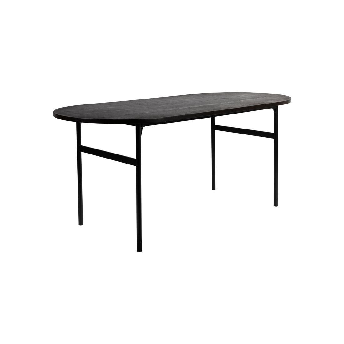 White Label Living Eettafel Marcio 180x80cm Zwart - KwaliteitWonen.nl