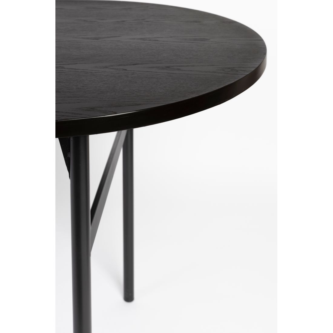 White Label Living Eettafel Marcio 180x80cm Zwart - KwaliteitWonen.nl