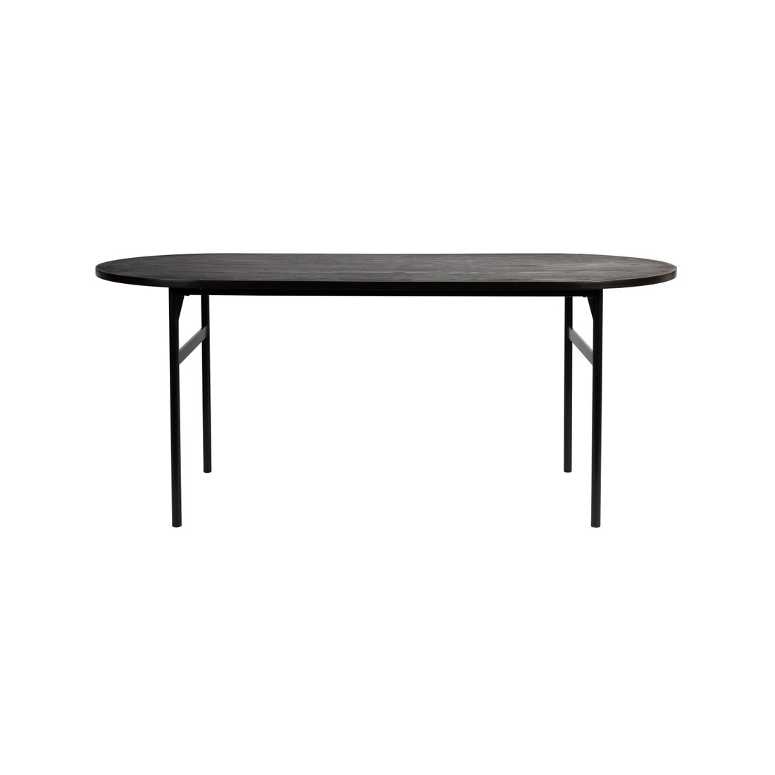 White Label Living Eettafel Marcio 180x80cm Zwart - KwaliteitWonen.nl
