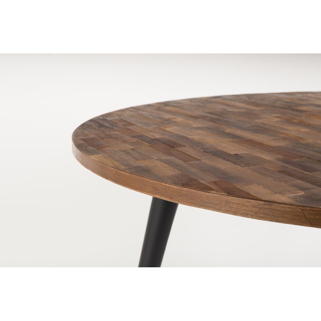 White Label Living Eettafel Mo Rond 110cm Naturel - KwaliteitWonen.nl