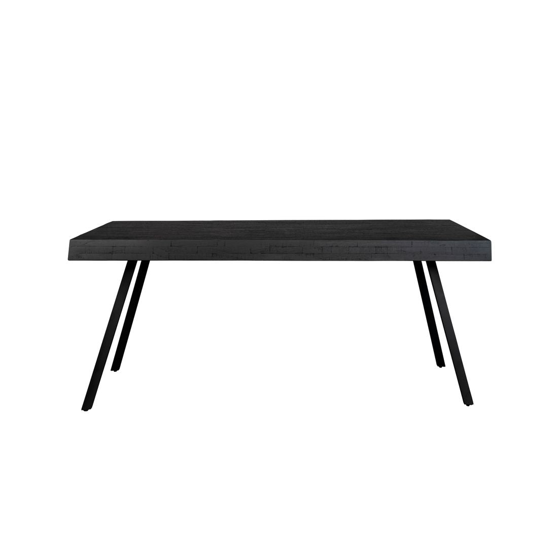 White Label Living Eettafel Suri 160x78cm Zwart - KwaliteitWonen.nl