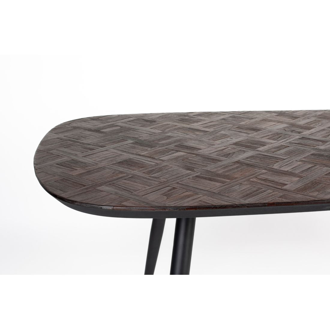 White Label Living Eettafel Webster 180x95cm Bruin - KwaliteitWonen.nl
