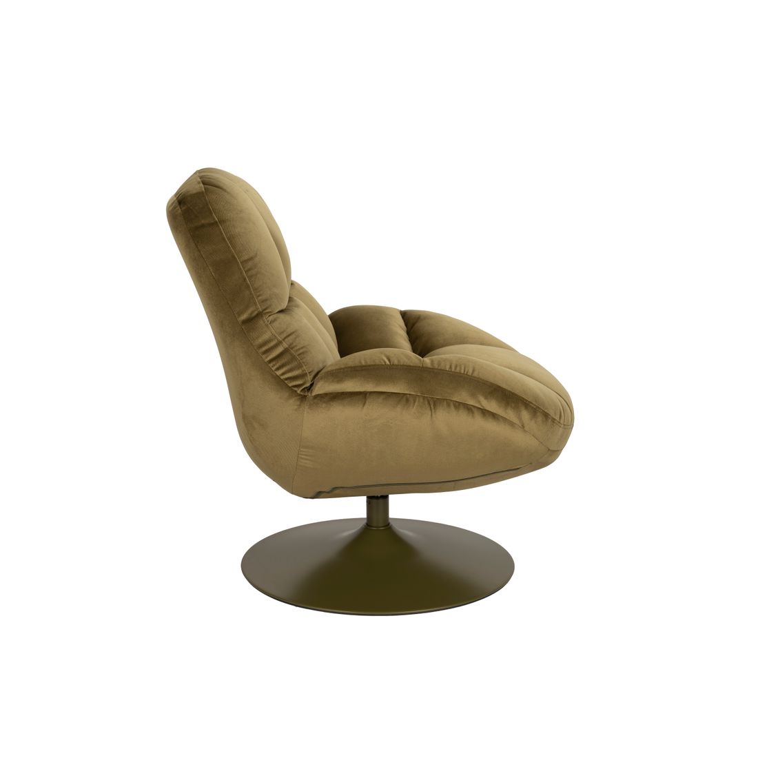 White Label Living Fauteuil Beefy Olijfgroen - KwaliteitWonen.nl