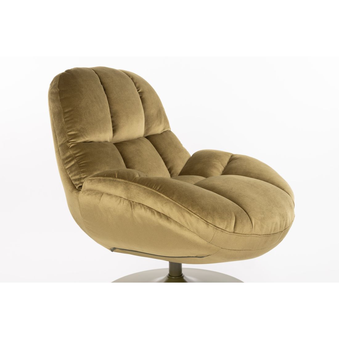 White Label Living Fauteuil Beefy Olijfgroen - KwaliteitWonen.nl
