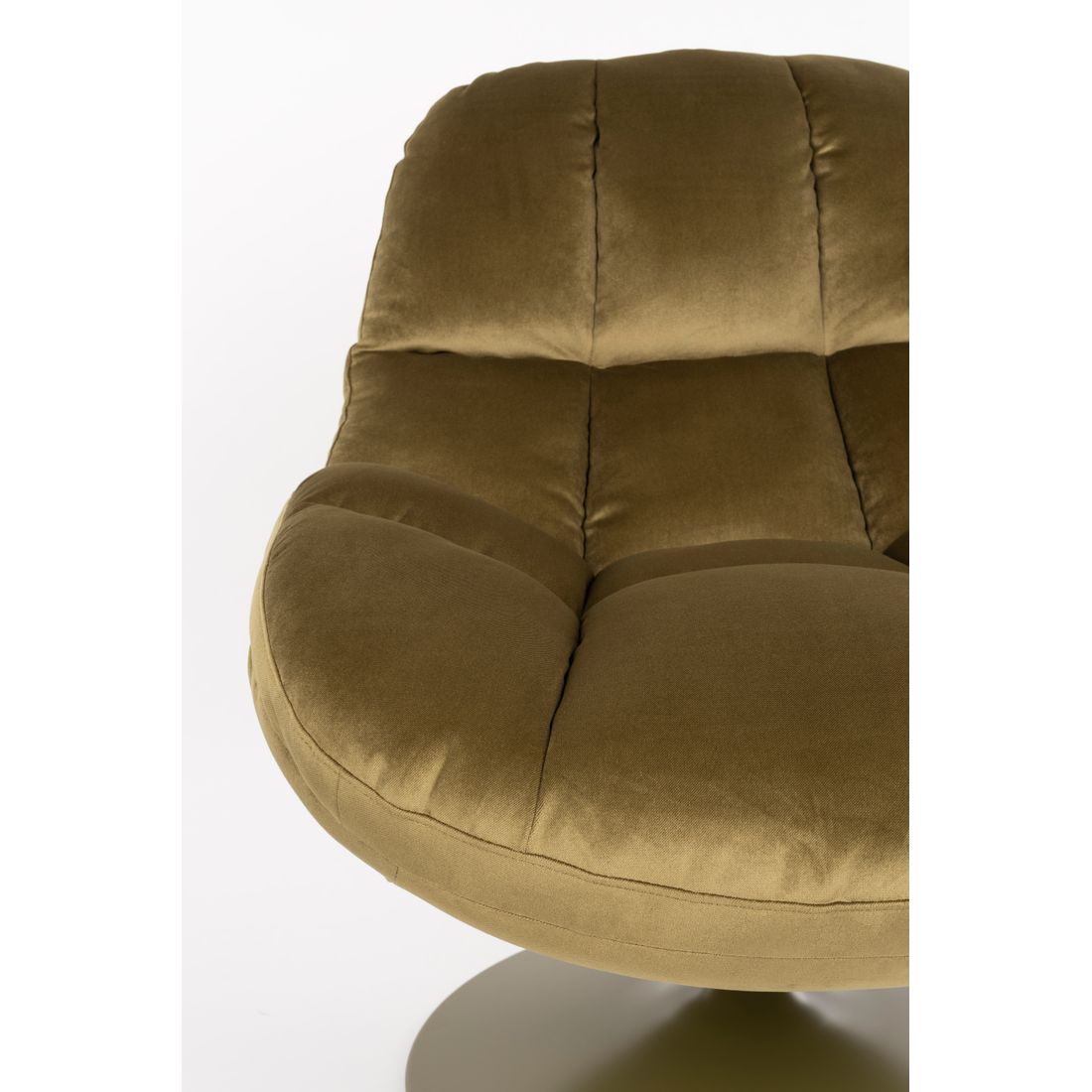 White Label Living Fauteuil Beefy Olijfgroen - KwaliteitWonen.nl
