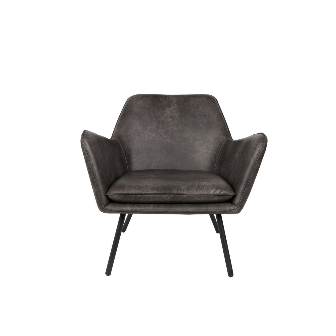 White Label Living Fauteuil Bon Donkergrijs - KwaliteitWonen.nl
