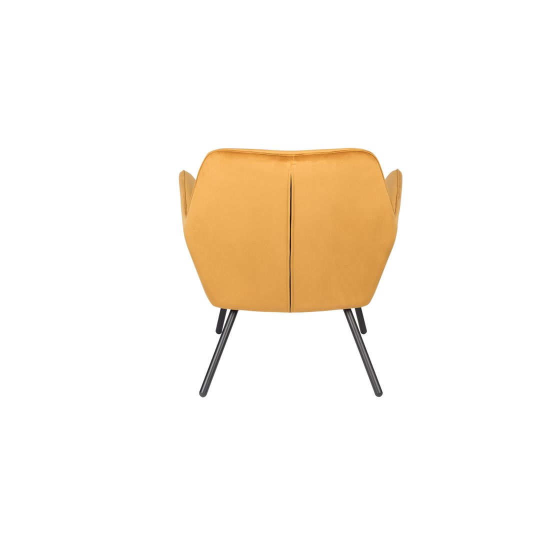 White Label Living Fauteuil Bon Velvet Okergeel - KwaliteitWonen.nl