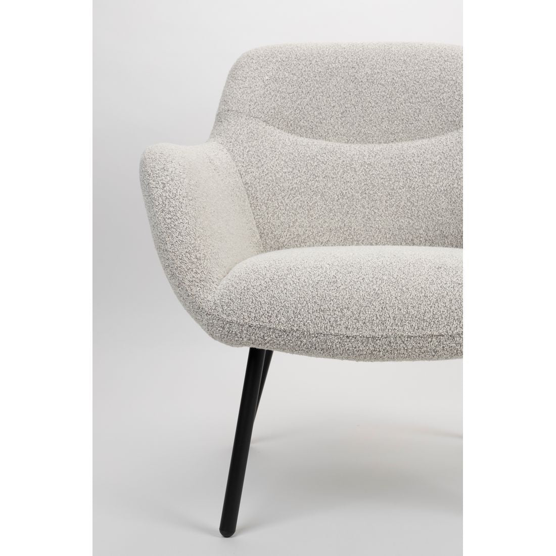 White Label Living Fauteuil Dude Boucle Beige - KwaliteitWonen.nl