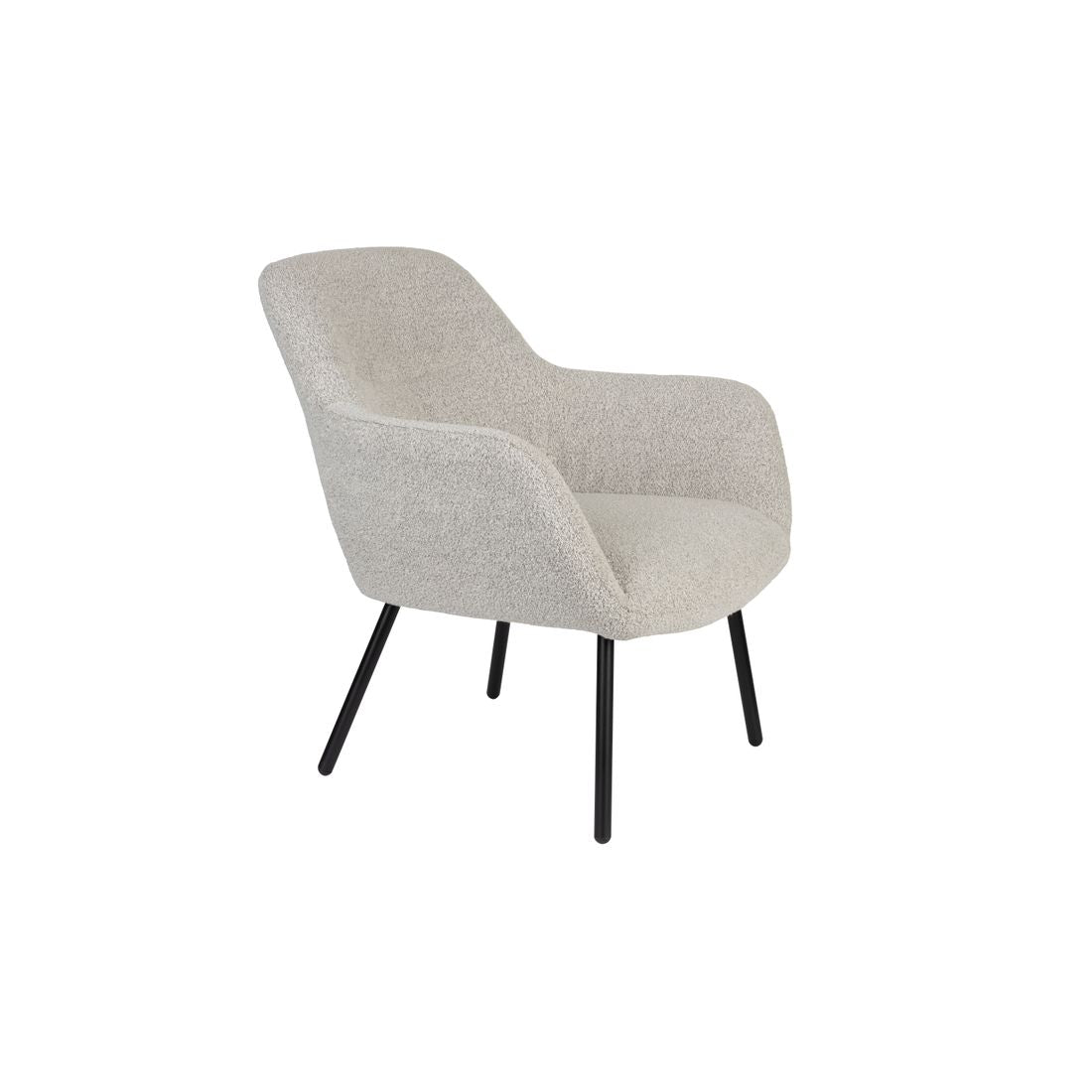 White Label Living Fauteuil Dude Boucle Beige - KwaliteitWonen.nl