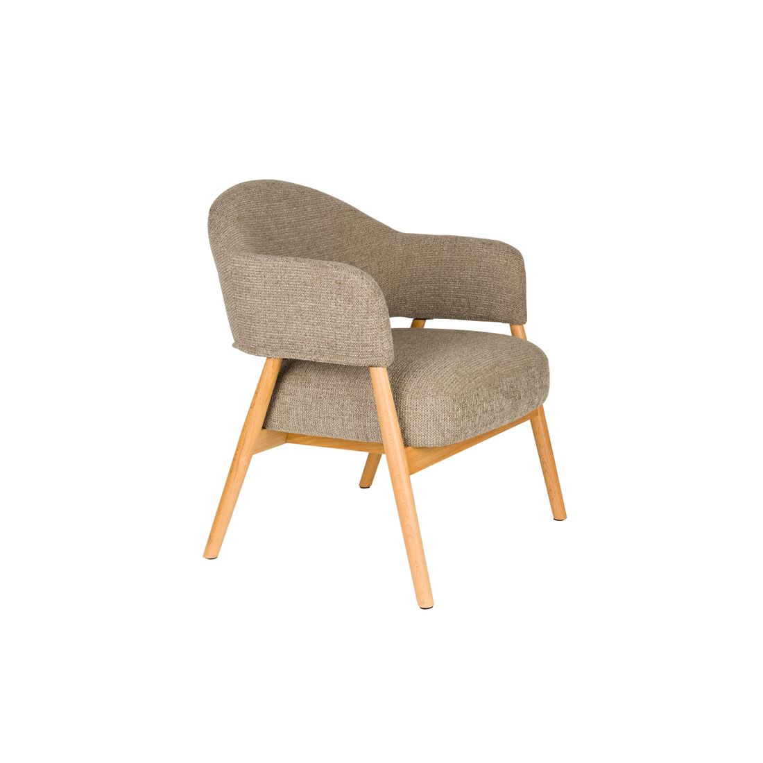White Label Living Fauteuil Indy Bruin - KwaliteitWonen.nl