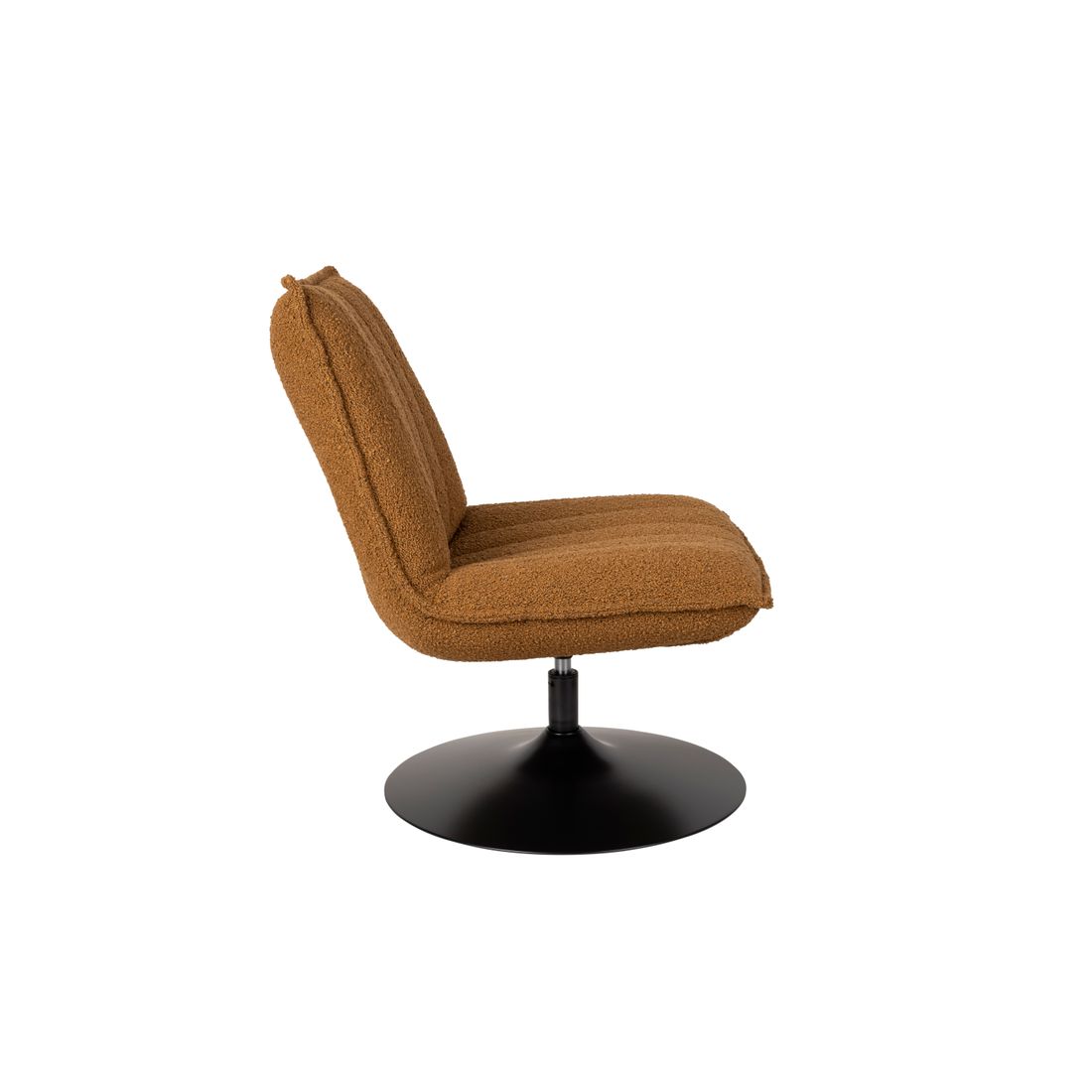 White Label Living Fauteuil Jax Bouclé Bruin - KwaliteitWonen.nl