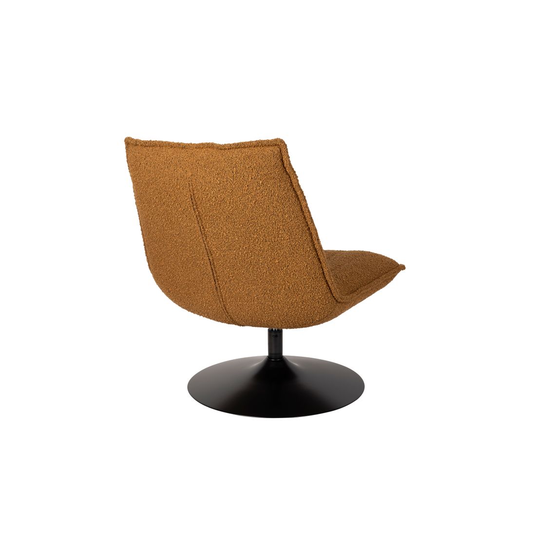 White Label Living Fauteuil Jax Bouclé Bruin - KwaliteitWonen.nl