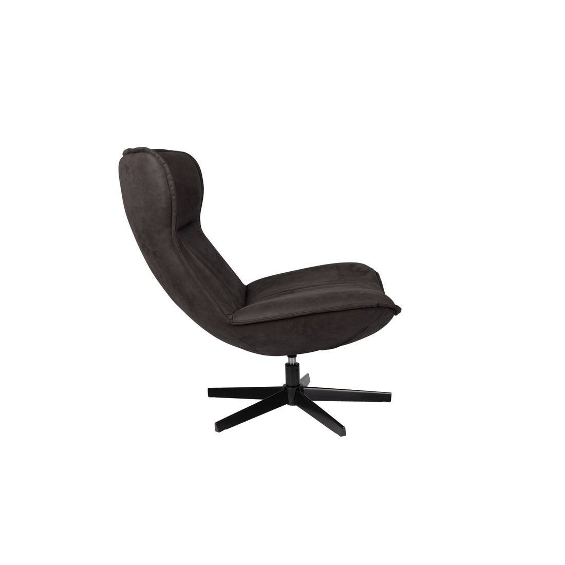 White Label Living Fauteuil John Antraciet - KwaliteitWonen.nl