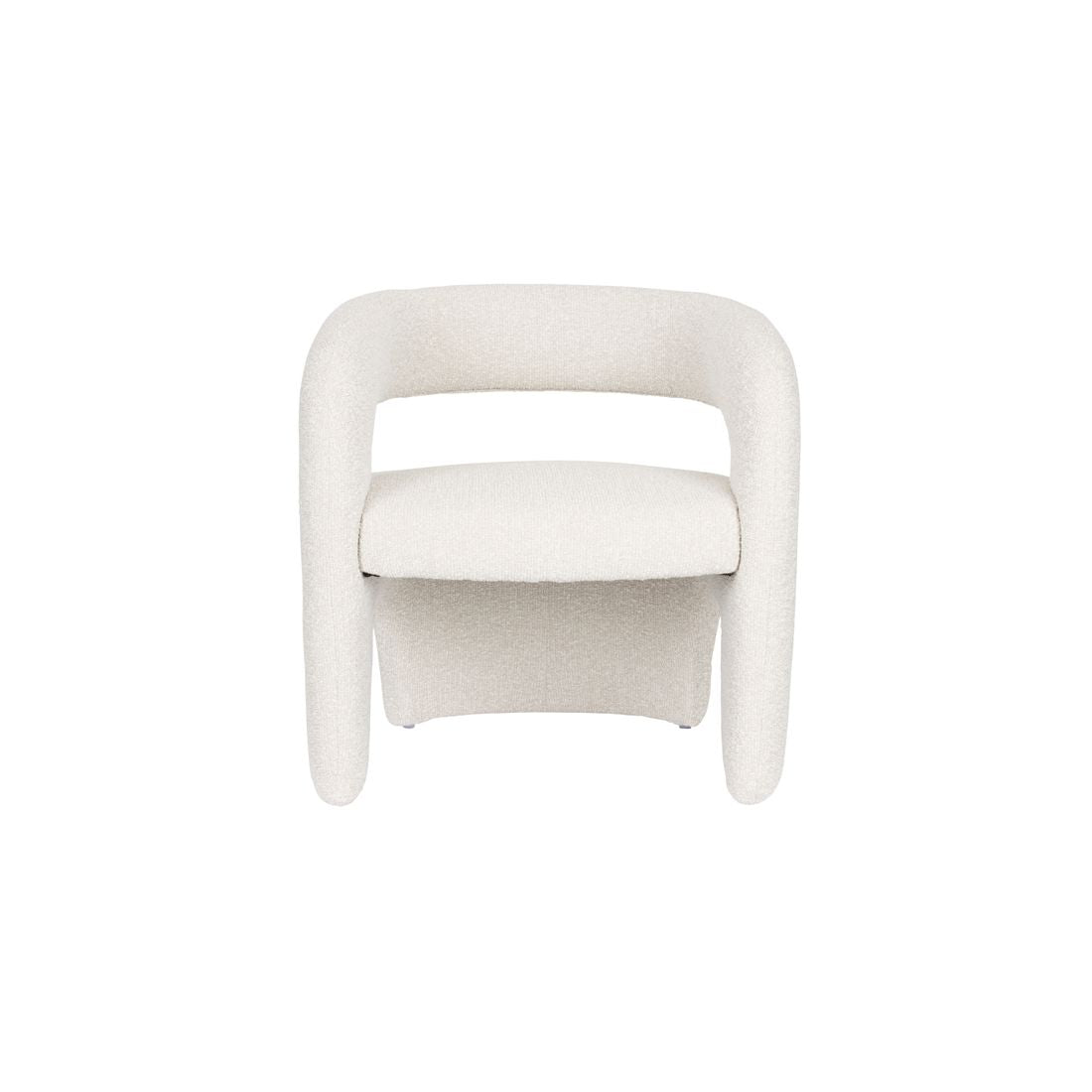White Label Living Fauteuil Nova Teddy Wit - KwaliteitWonen.nl