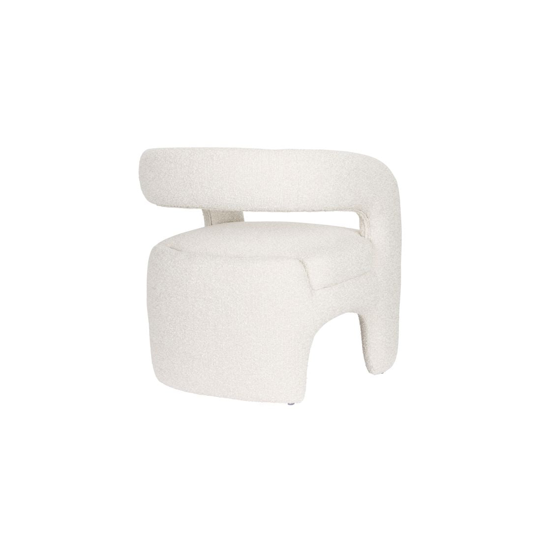 White Label Living Fauteuil Nova Teddy Wit - KwaliteitWonen.nl