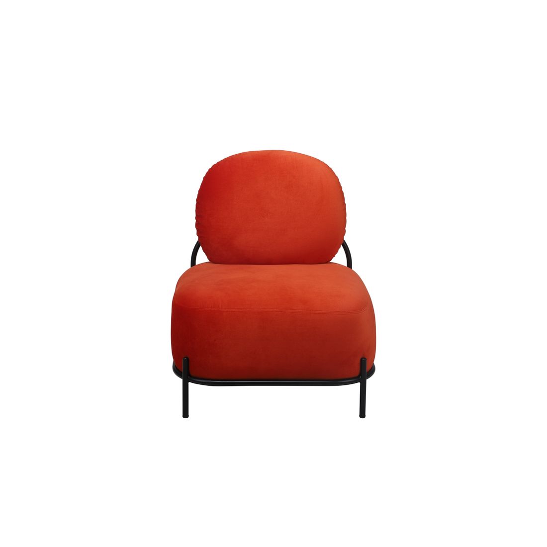 White Label Living Fauteuil Polly Oranje Rood - KwaliteitWonen.nl