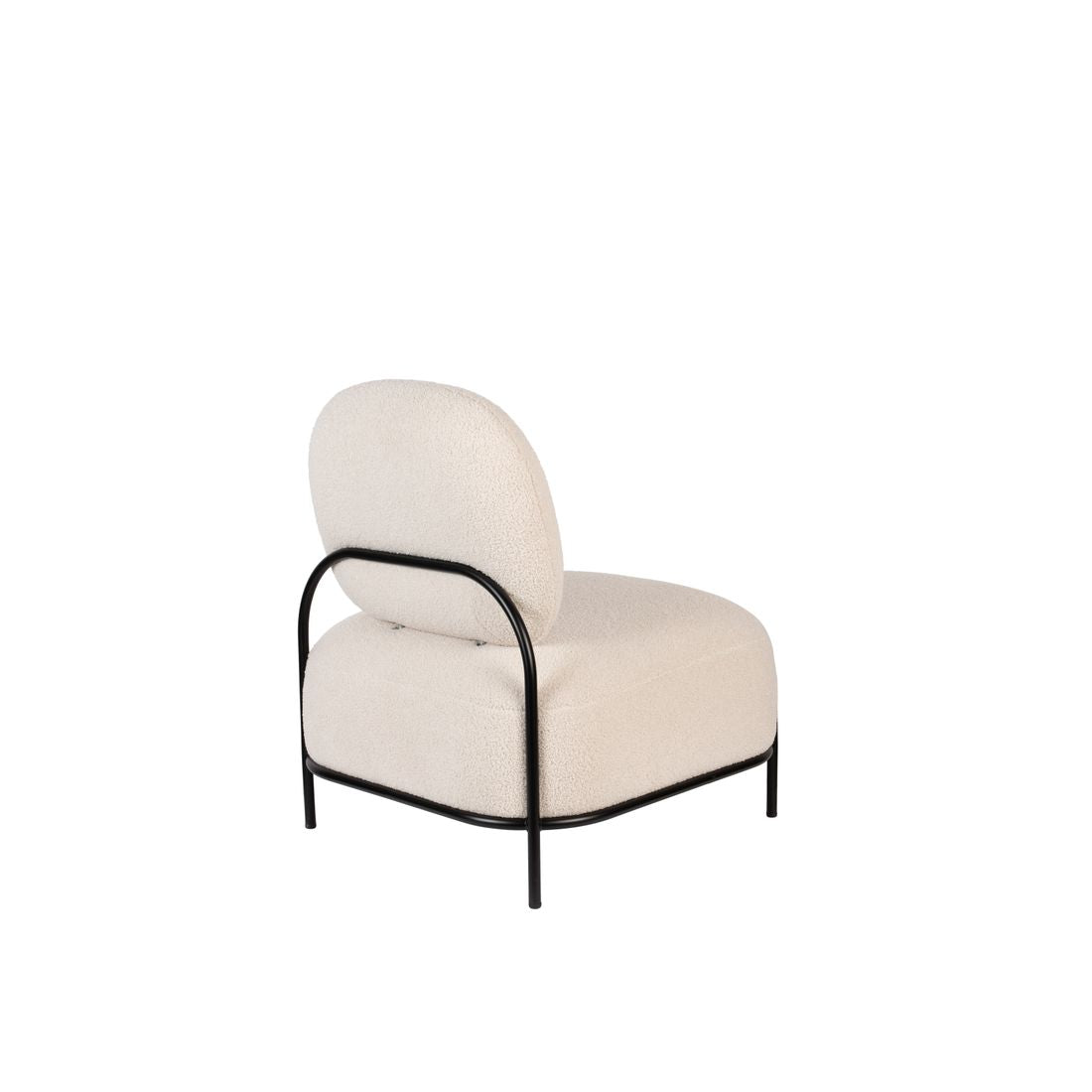 White Label Living Fauteuil Polly Teddy Wit - KwaliteitWonen.nl