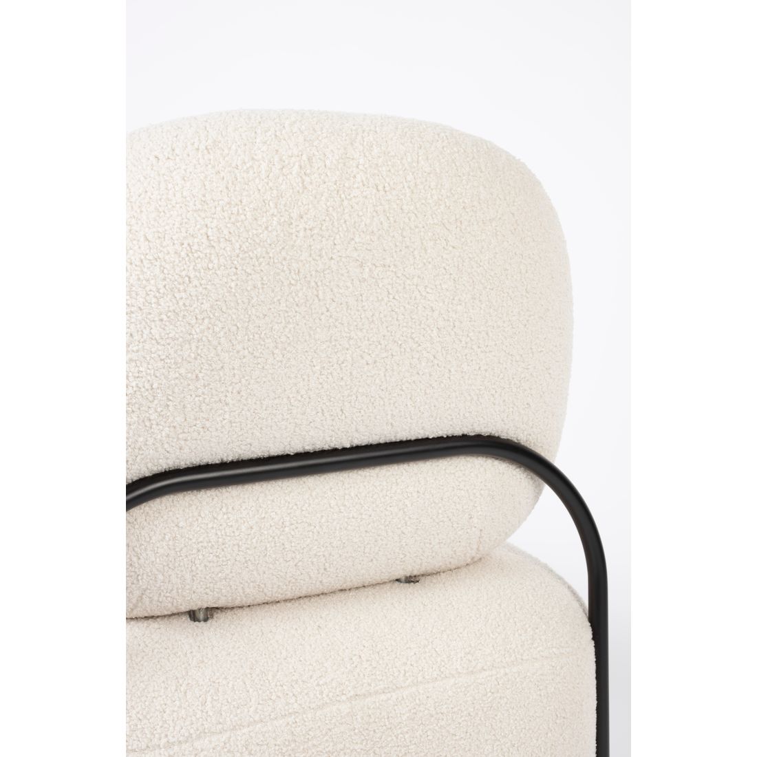 White Label Living Fauteuil Polly Teddy Wit - KwaliteitWonen.nl