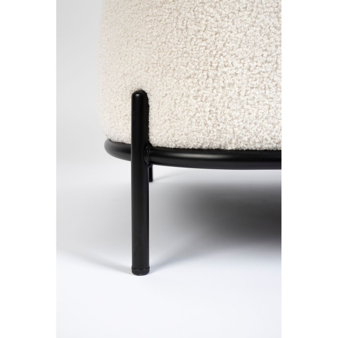 White Label Living Fauteuil Polly Teddy Wit - KwaliteitWonen.nl