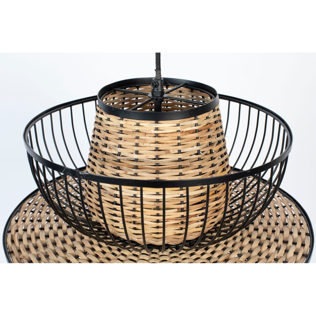 White Label Living Hanglamp Carmen Rotan L - KwaliteitWonen.nl