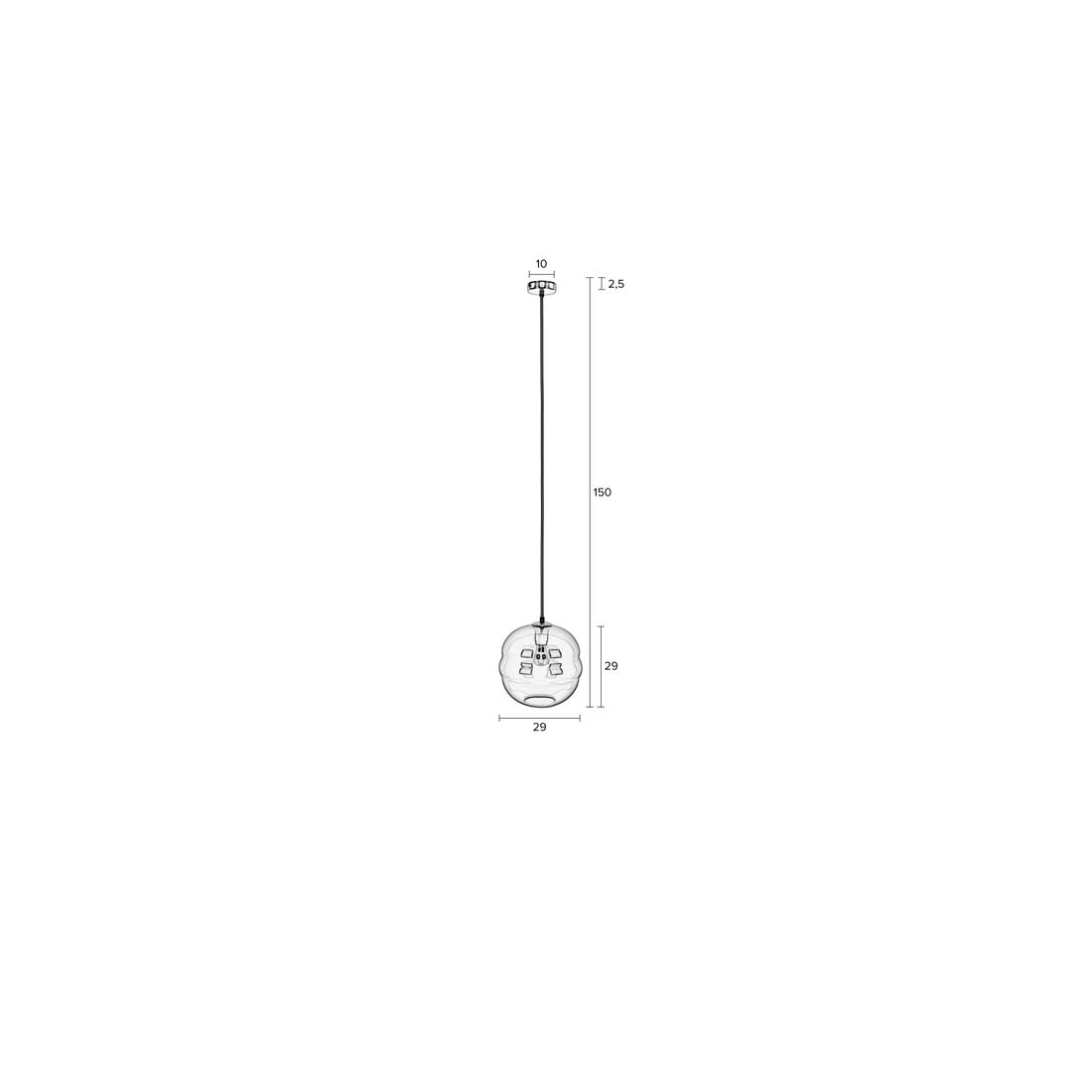 White Label Living Hanglamp Lauren L - KwaliteitWonen.nl
