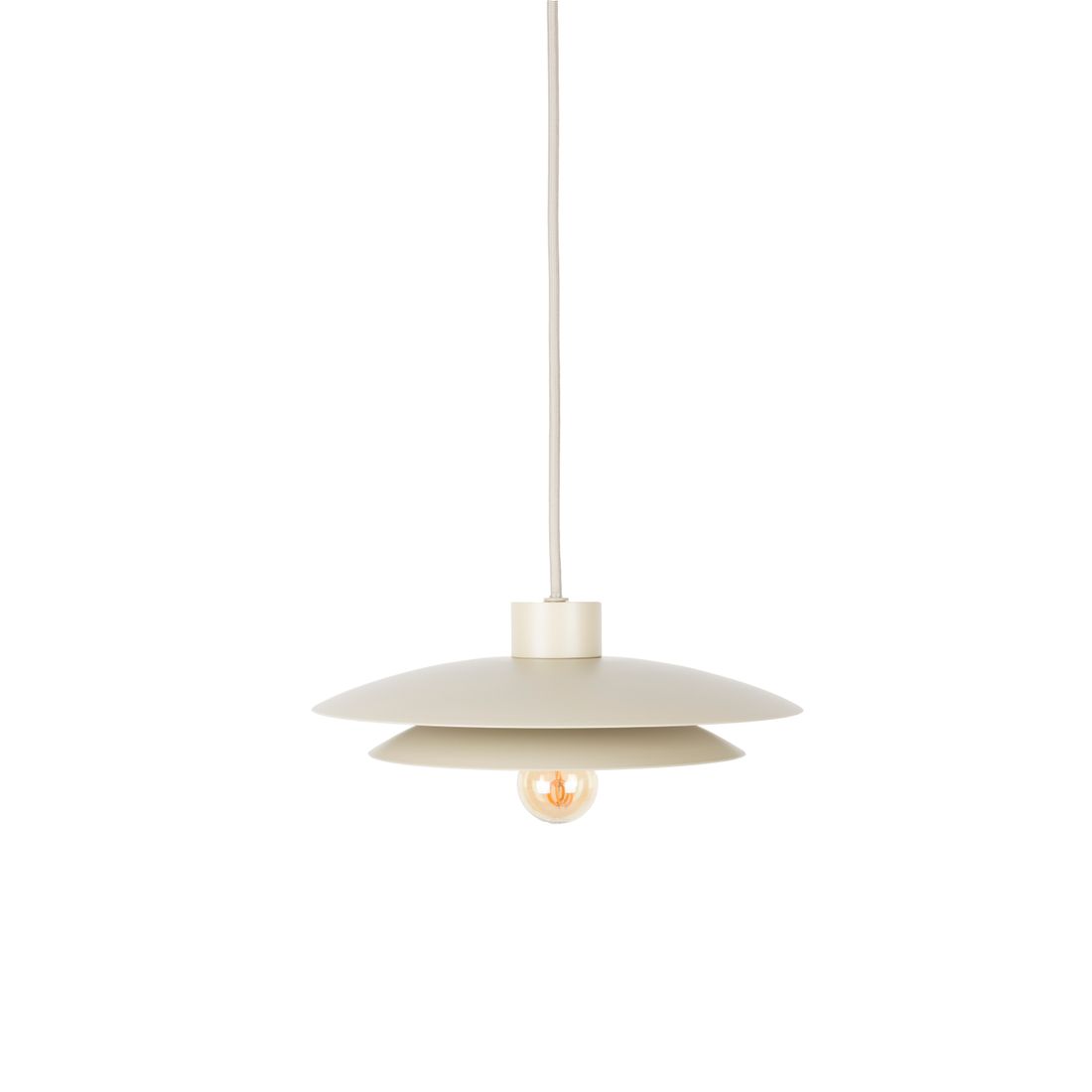 White Label Living Hanglamp Wubbo Beige - KwaliteitWonen.nl