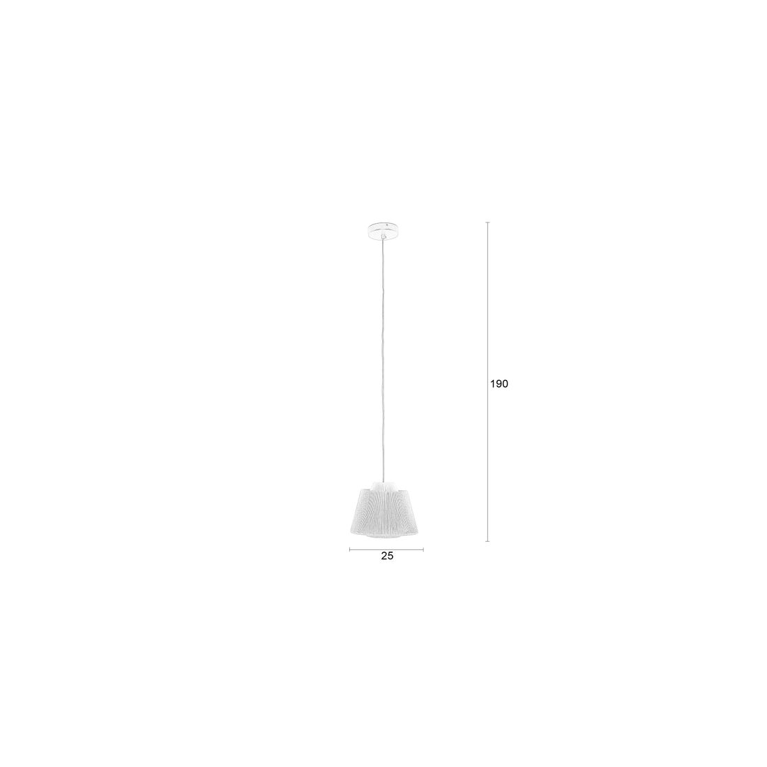 White Label Living Hanglamp Yumi - KwaliteitWonen.nl