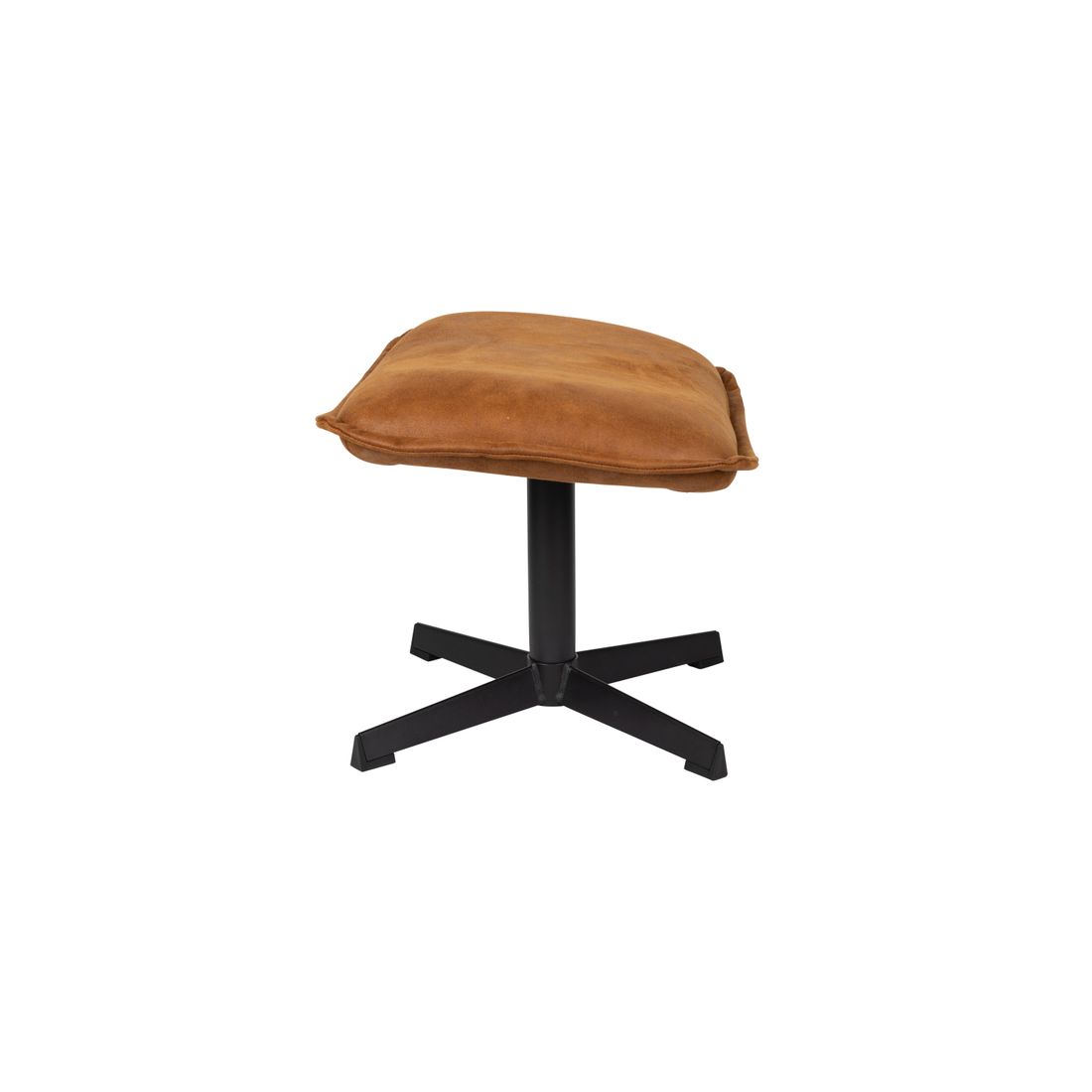 White Label Living Hocker John Cognac - KwaliteitWonen.nl