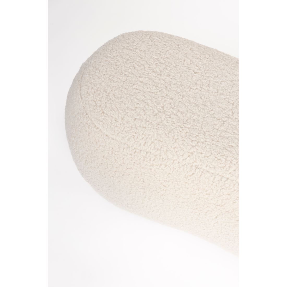 White Label Living Hocker Noxx Teddy Wit - KwaliteitWonen.nl