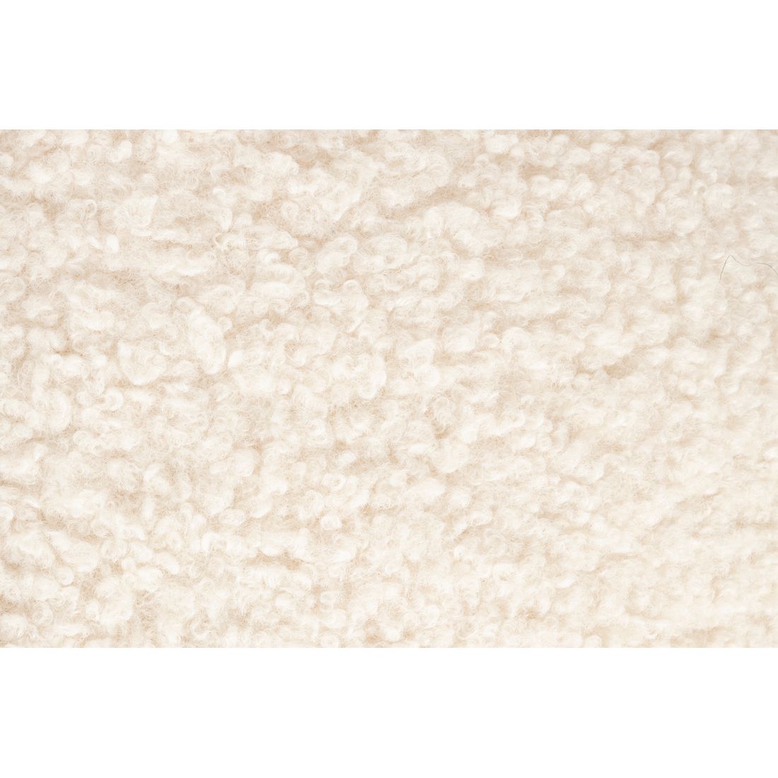 White Label Living Poef Noxx Teddy Wit - KwaliteitWonen.nl