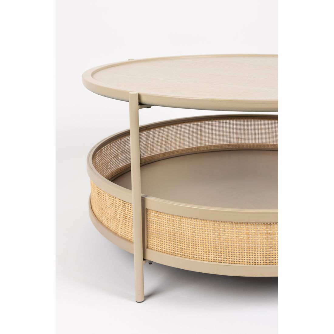 White Label Living Salontafel Makoto Beige - KwaliteitWonen.nl