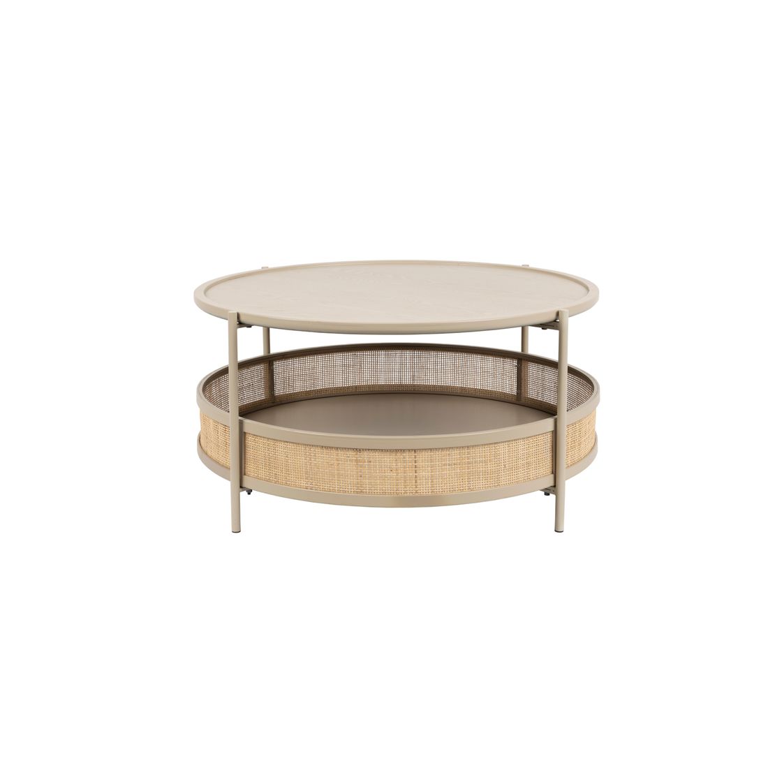 White Label Living Salontafel Makoto Beige - KwaliteitWonen.nl