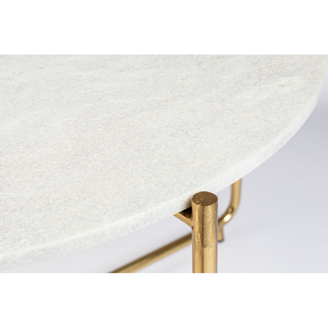 White Label Living Salontafel Timpa Marmer Wit - KwaliteitWonen.nl