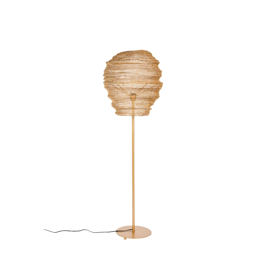 White Label Living Vloerlamp Lena Messing - KwaliteitWonen.nl