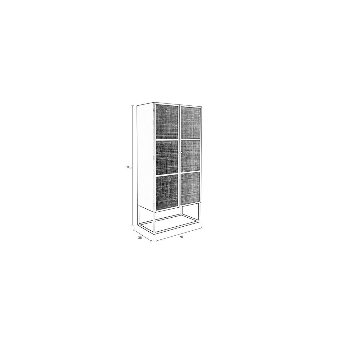 White Label Living Wandkast Guuji - KwaliteitWonen.nl