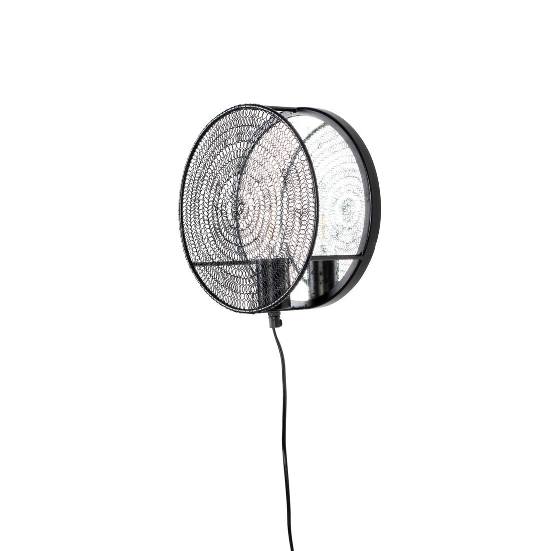 White Label Living Wandlamp Lea Zwart - KwaliteitWonen.nl