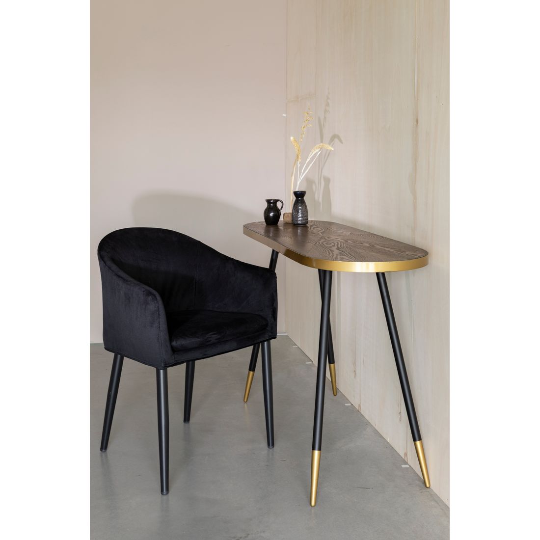 White Label Living Wandtafel Denise Walnoot - KwaliteitWonen.nl